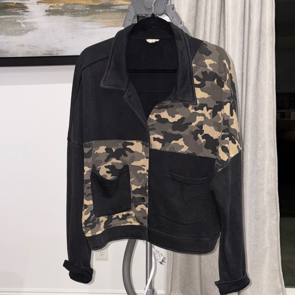 POL Black Camo Outerwear